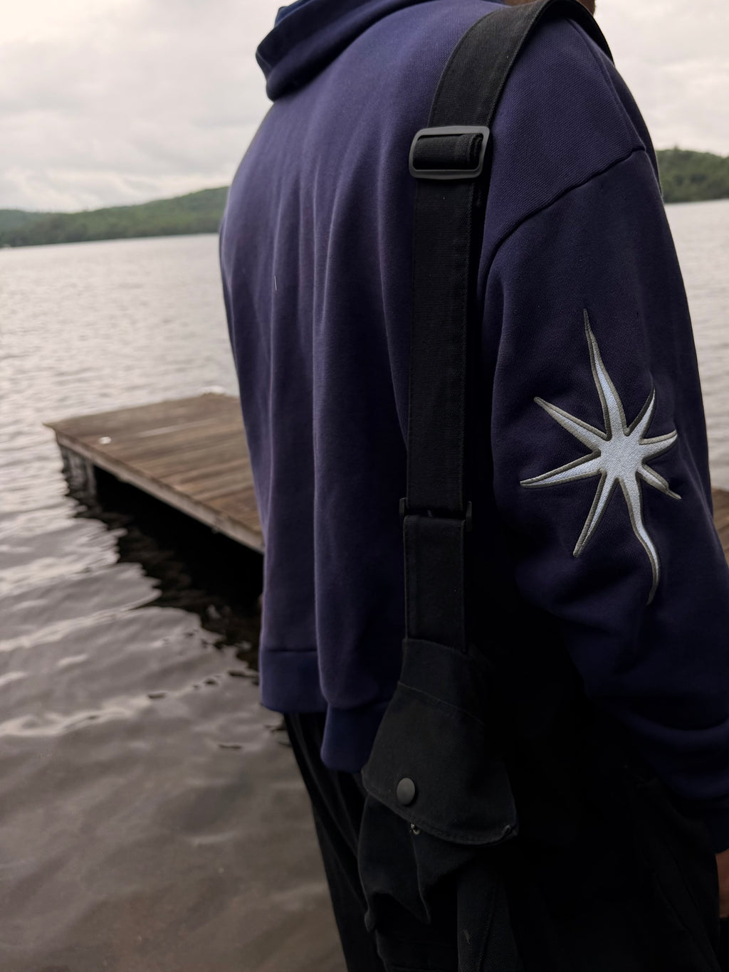 Polaris Zip Hoodie - Washed Navy